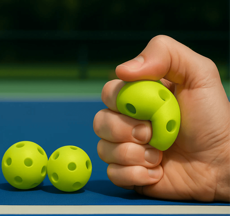 Sleeve of 3 Mini Pickleballs (Softer, Made of Rubber) - Wholesale Minimum Order: 5