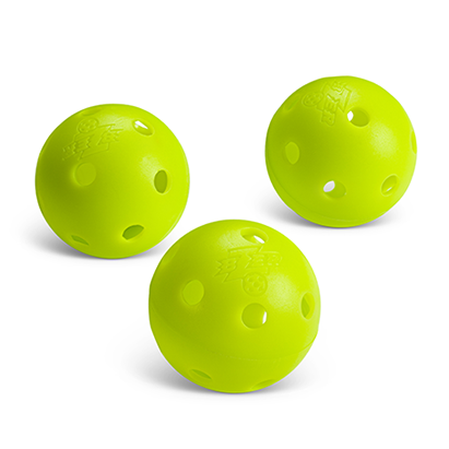 Sleeve of 3 Mini Pickleballs ( Softer, Made of Rubber)